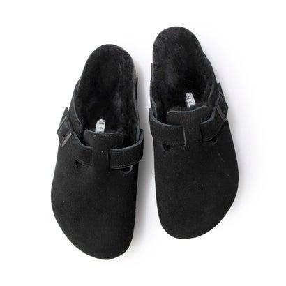 ビルケンシュトック BIRKENSTOCK Boston Shearling Suede 【レギュラー幅】 ユニセックス （ブラック）_6