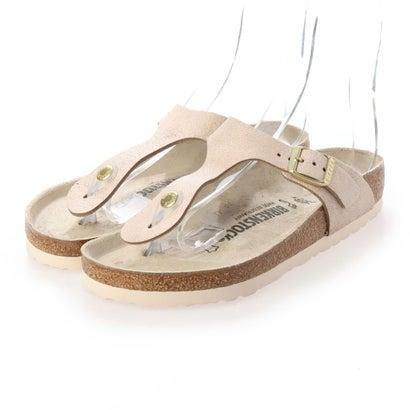 birkenstock gizeh washed metallic rose gold