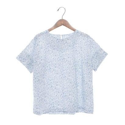 ブローディア BRODIAEA 花柄半袖ブラウス 総柄プルオーバー 塩縮加工 【日本製】 （オフホワイト） | 