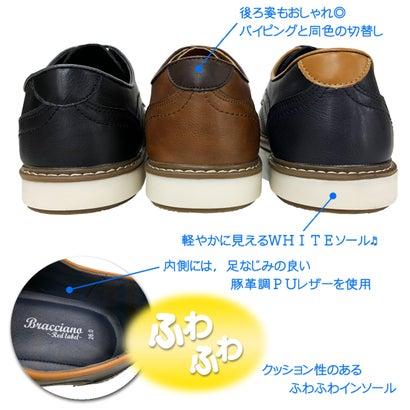 ブラッチャーノ BRACCIANO シューズ メンズ PUレザーカジュアル ビジカジ コンフォート靴（NAVY）｜locondo-shopping｜09