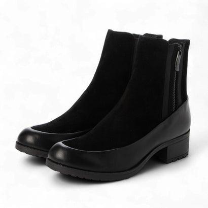 Bussola（ブソラ） 撥水アウトサイドジッパーショートブーツ