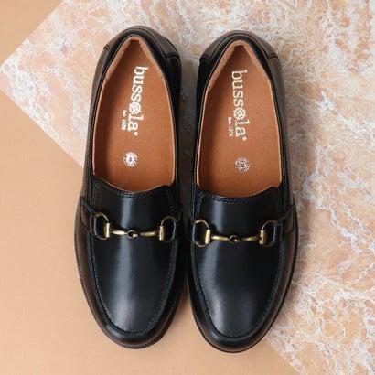 ブソラ bussola 撥水レザービットローファー （ブラックコンビ