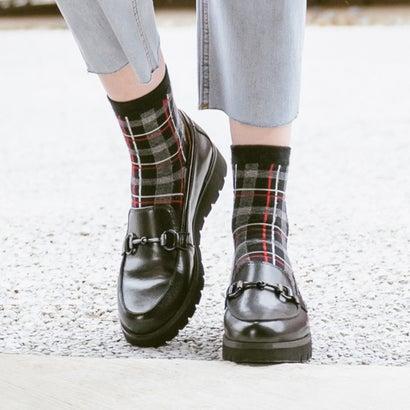 bussola 撥水ビットローファー （ブラック）24.5-25 ブソラ bussola 撥水ローファースニーカー （ブラック雑材