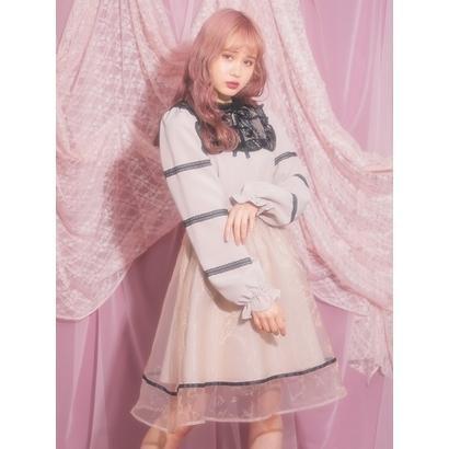 Bubbles スタンドフリルシースルーワンピース ベージュ ブランド公式 Locomall ロコモール 通販 Paypayモール