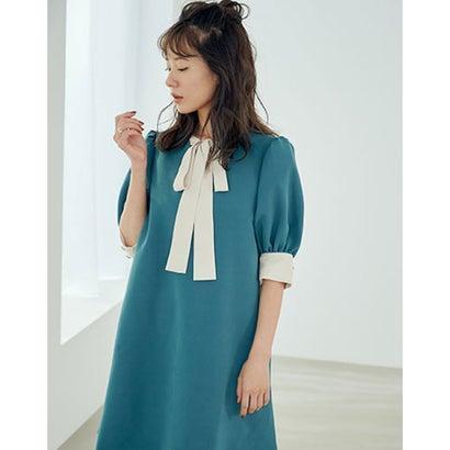 シェリーモナ Cherie Mona バイカラーボウタイワンピース モスグリーン ブランド公式 Locomall ロコモール 通販 Paypayモール
