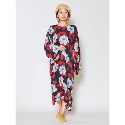 チャイハネ レトロモダン花柄プリントロングワンピース ブラック ブランド公式 Locomall ロコモール 通販 Paypayモール