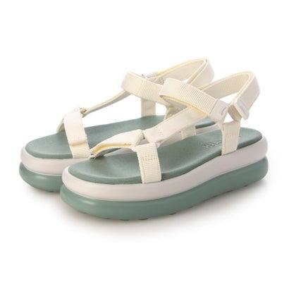 〈CAMPER 〉PELOTAS FLOTA UP/ホワイト×グリーン/35 CAMPER（カンペール） CAMPER PELOTAS FLOTA UP / サンダル （ホワイト