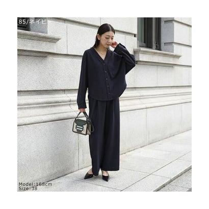 cafune カフネ　2way サロペット　未使用品　ブラック　レディース カフネ cafune ワイドパンツ 615610 ダブルニット （99/ブラック
