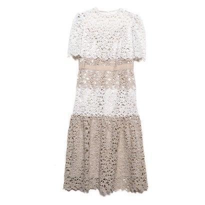 セルフォード Celford ペイズリーレースワンピース ホワイト ベージュ ブランド公式 Locomall ロコモール 通販 Paypayモール