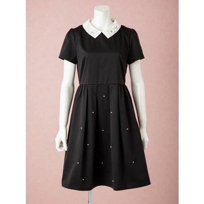 フラワーカラートッピングパールワンピース ブラック ブランド公式 Locomall ロコモール 通販 Paypayモール