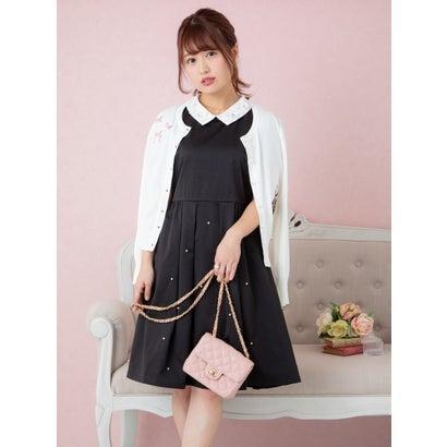 フラワーカラートッピングパールワンピース ブラック ブランド公式 Locomall ロコモール 通販 Paypayモール