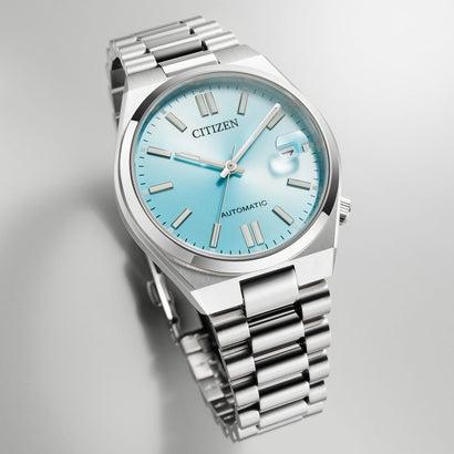 シチズンコレクション TSUYOSA 37mm 機械式腕時計 自動巻き＋手巻き NJ0200-50L アイスブルー （ブルー）