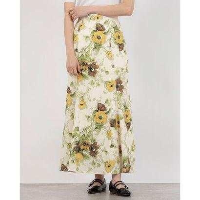CLANE（クラネ） CLANE SCARF FLOWER MERMAID SKIRT （IVORY 