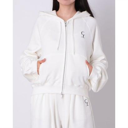 CLANE（クラネ） CLANE LOGO COMPACT ZIP UP HOODIE （WHITE
