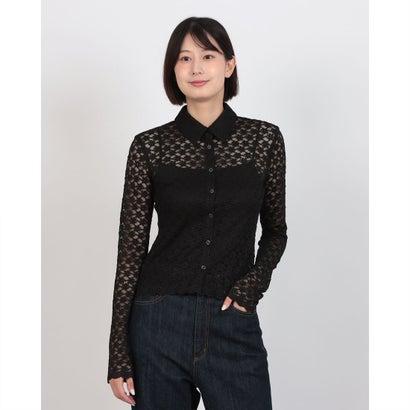 最安値 CLANE 3D FLOWER LACE SHIRT CLANE（クラネ） CLANE 3D FLOWER LACE SHIRT （BLACK） : ブランド