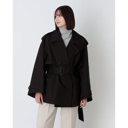 CLANE（クラネ） CLANE OVER SHORT TRENCH COAT （BLACK） : ブランド