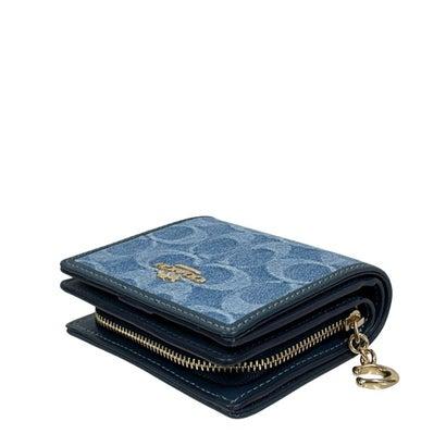 COACH（コーチ） シグネチャー デニム スナップ ウォレット
