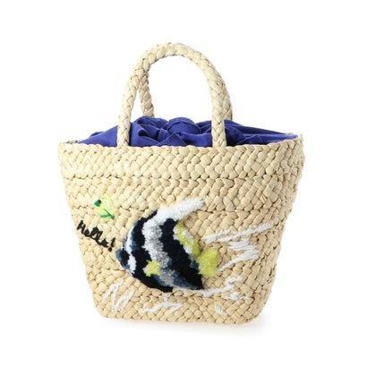 クーコ Cooco かごバッグ レディース トートバッグ 大人 リゾート 立体刺繍 フィッシュ ナチュラル ブランド公式 Locomall ロコモール 通販 Paypayモール