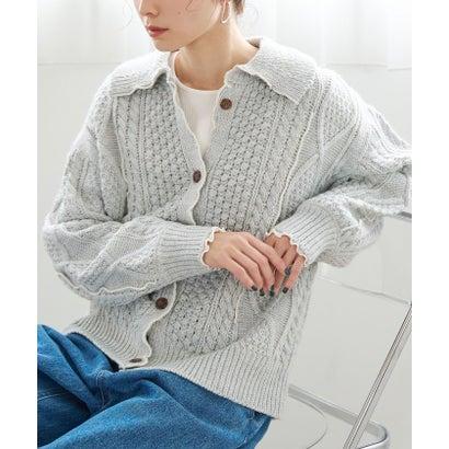 極美品　ETRO　ケーブル　コットンニット　ブルゾン　カーディガン　白　S M 極美品 ETRO ケーブル コットンニット ブルゾン カーディガン 白 S M