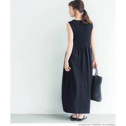 コカ Coca ワンピース レディース ノースリーブ ニット フレア Aライン クルーネック ボートネック ロング丈 マキシ丈 Black ブランド公式 Locomall ロコモール 通販 Paypayモール