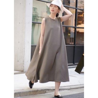 コカ Coca たっぷりaラインエンボス加工ワンピース Dk Beige ブランド公式 Locomall ロコモール 通販 Paypayモール