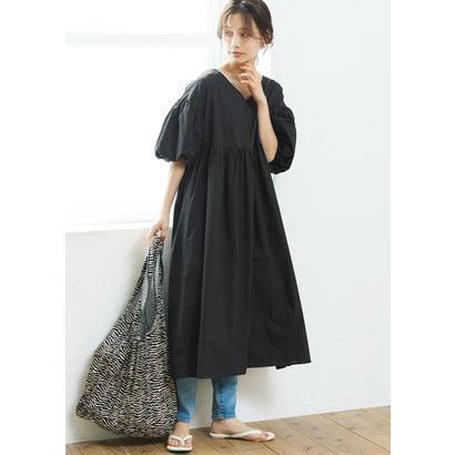 コカ Coca バルーンスリーブvネックワンピース Black ブランド公式 Locomall ロコモール 通販 Paypayモール