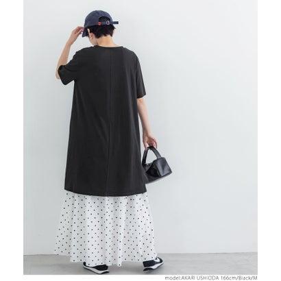 贅沢屋の コカ Coca アシンメトリーヘムショートスリーブワンピース Black Heartlandgolfpark Com