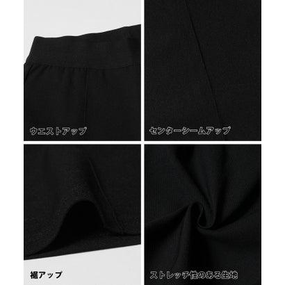 コカ coca ウルトラストレッチピンタックフレアパンツ （Black）｜locondo-shopping｜10