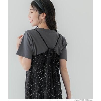 コカ coca ウェーブプリーツバックシャンワンピース （Black）｜locondo-shopping｜10