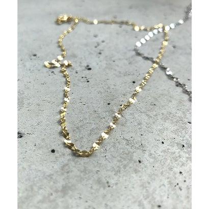シーアールイー セレクト CRE select シルバー チェーン ネックレス チョーカー eclair chain necklace （ゴールド）｜locondo-shopping｜02