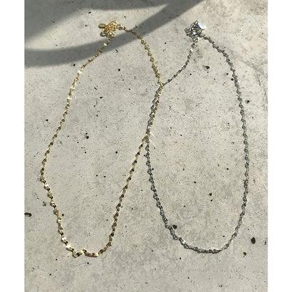 シーアールイー セレクト CRE select シルバー チェーン ネックレス チョーカー eclair chain necklace （ゴールド）｜locondo-shopping｜05