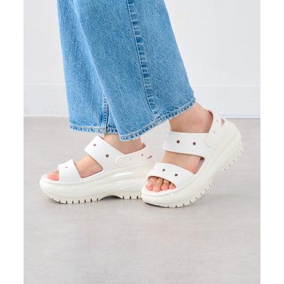 メガクラッシュcrocs ホワイト！ 美品 crocs（クロックス） 【crocs】MEGA CRUSH SANDAL メガクラッシュ