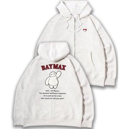 Disney（ディズニー） オーバーサイズ 裏起毛 キャラクター フルジップ