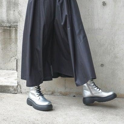 ダニエラアンドジェマ DaniellaGEMMA ボリュームソールレースアップブーツ (シルバー)|locondo-shopping|07
