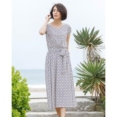 ドゥクラッセ Doclasse Uvスラブ フレンチ袖ワンピース ベージュxネイビー ブランド公式 Locomall ロコモール 通販 Paypayモール