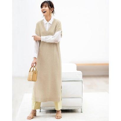 ドゥクラッセ Doclasse イタリア糸 ロングベストワンピース ベージュ ブランド公式 Locomall ロコモール 通販 Paypayモール