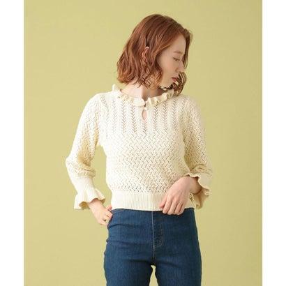 デイシー Deicy アイレットフリルニット オフホワイト ブランド公式 Locomall ロコモール 通販 Paypayモール