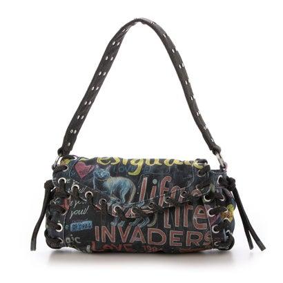 Desigual（デシグアル） グラフィティデニムバッグS CAT 1984 猫