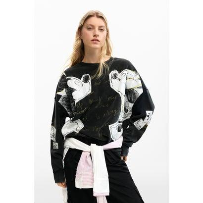 Desigual（デシグアル） ミッキーとミニーマウスのスウェット （グレー