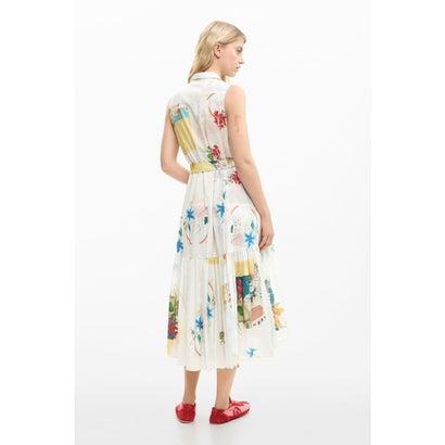 デシグアル Desigual ポストカードシャツワンピース （ブルー）_4