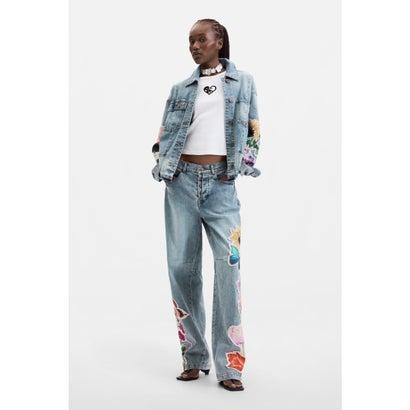 Desigual（デシグアル） フラワーパッチワークデニムジャケット