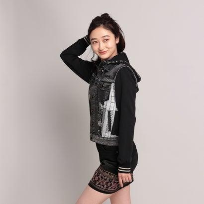 デシグアル Desigual デニムジャケット BLACK CHECKS （ブラック）｜locondo-shopping｜03