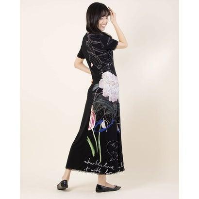 人気ブランドを デシグアル Desigual ワンピース半袖 Flor グレー ブラック ブランド公式 Locomall ロコモール 通販 Paypayモール 肌触りがいい Www Doctor Plan Com