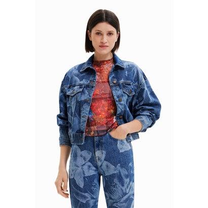 Desigual（デシグアル） 色落ち加工 デニムジャケット （ブルー 
