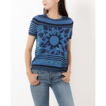 日本製送料無料 デシグアル Desigual CAPOTE Tシャツショートスリーブ （ブルー）