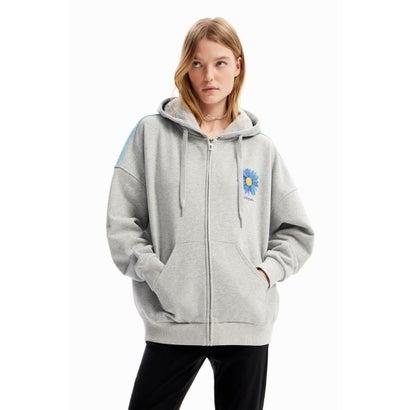 DESIGUAL - 新品　タグ付き　オーバーサイズ　スエット　パーカー　デシグアル Desigual（デシグアル） マーガレット ファスナー オーバーサイズ