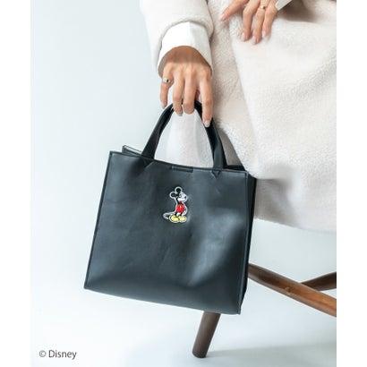 ショルダーバッグ ミッキーマウスのパッチ付きシンセティックレザーバッグ