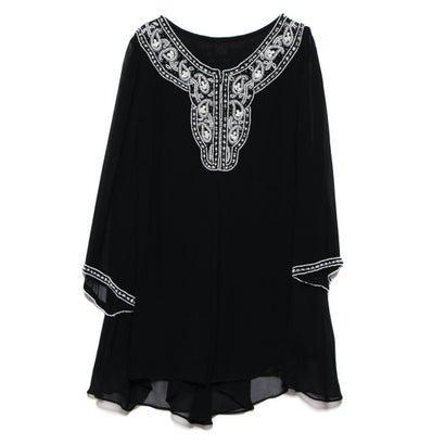 上質で快適 ディノス Dinos ペイズリー ビーズ刺繍 チュニックブラウス ブラックxホワイトケイ ブランド公式 Locomall ロコモール 通販 Paypayモール 高い素材 Globaltask Net