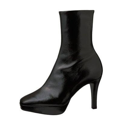 DIANA（ダイアナ） ハイストームショートブーツ （黒エナメル