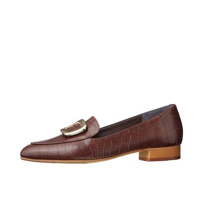 ダイアナ ラウンドトゥローファー ダークブラウン DIANA（ダイアナ） マニッシュローファー （ダークブラウンカタオシ